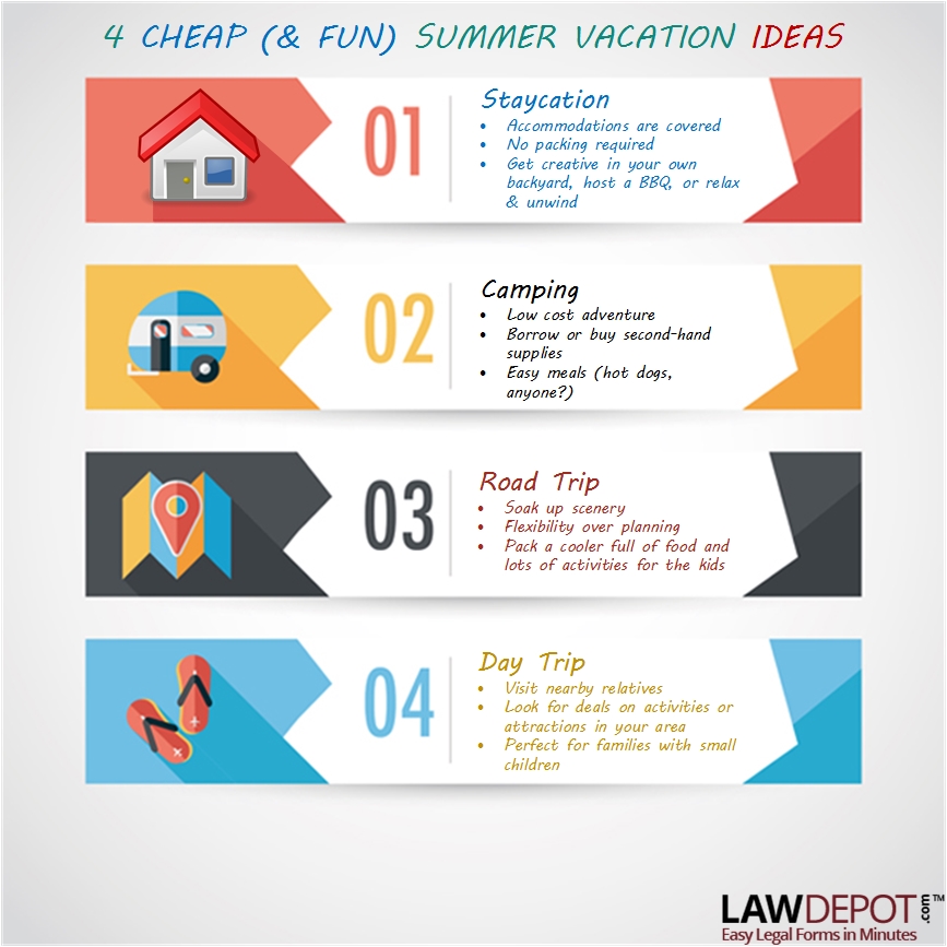 4 Low Cost Vacation Ideas
